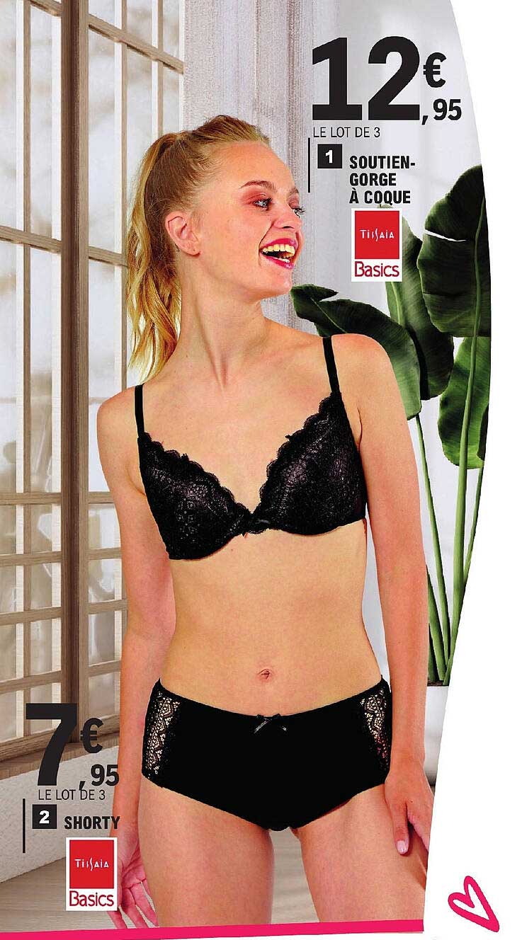 soutien-gorge à coque, shorty