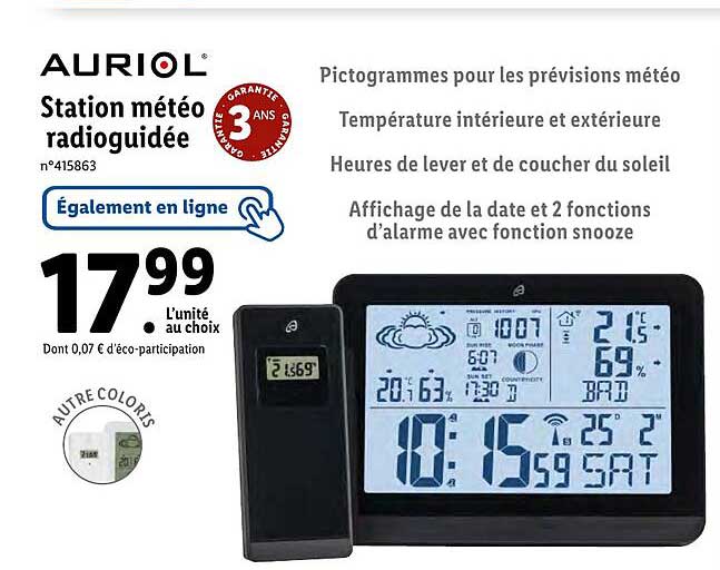 station météo radioguidée auriol