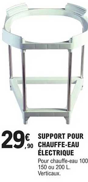 support pour chauffe-eau électrique