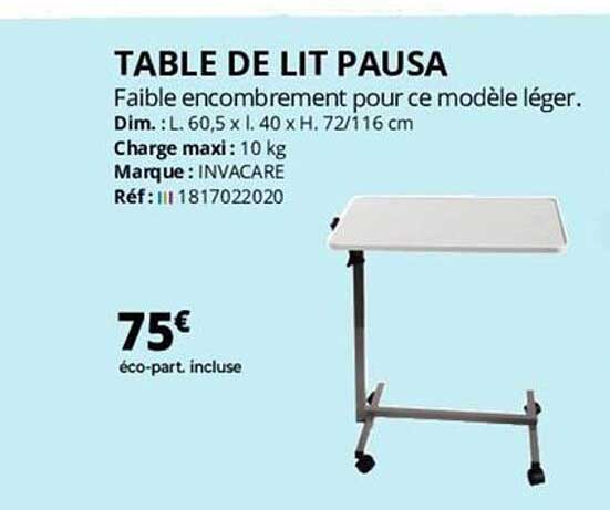 Table De Lit Pausa