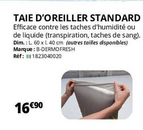 taie d'oreiller standard