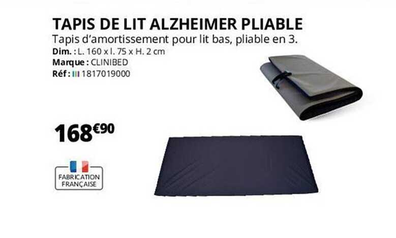 Tapis De Lit Alzheimer Pliable