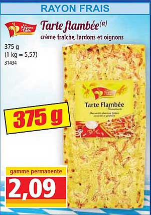 tarte flambée les régions à table