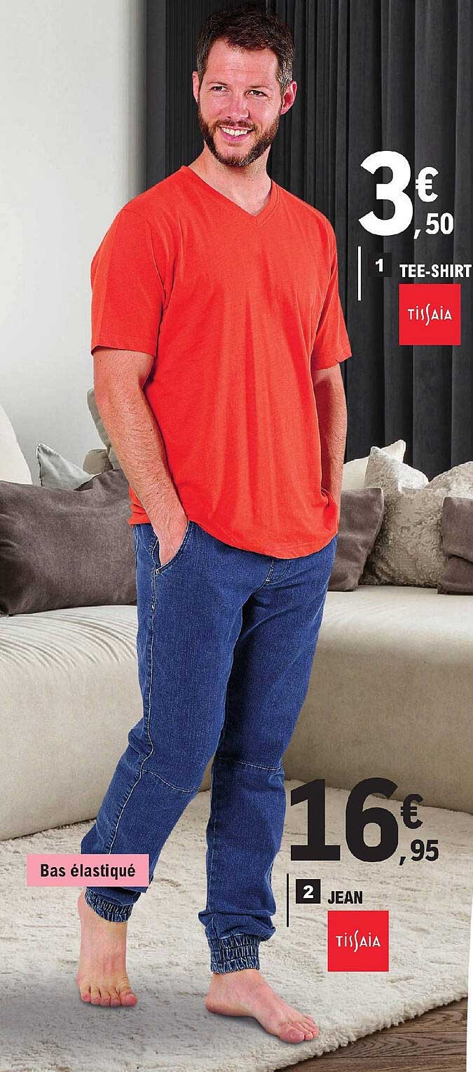 tee-shirt tissaia, jean tissaia