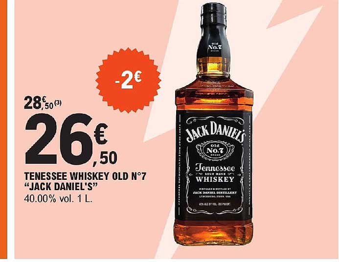 tenessee whiskey old n°7 "jack daniel's"