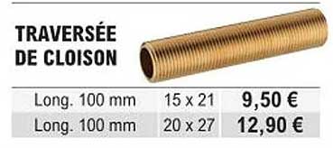 traversée de cloison
