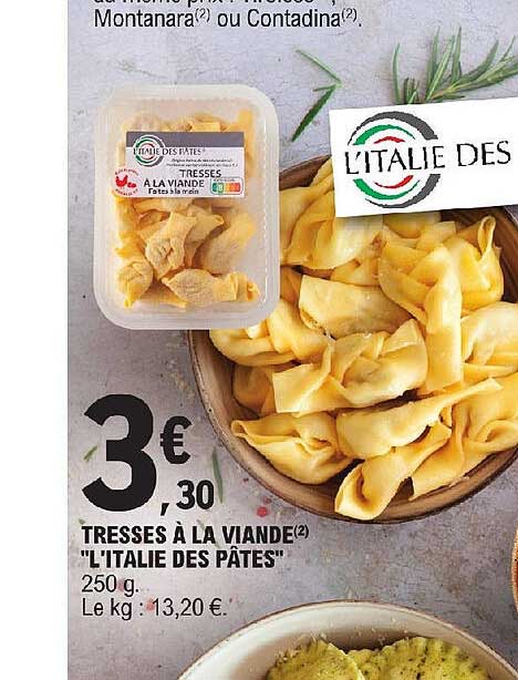 tresses à la viande "l'italie des pâtes"