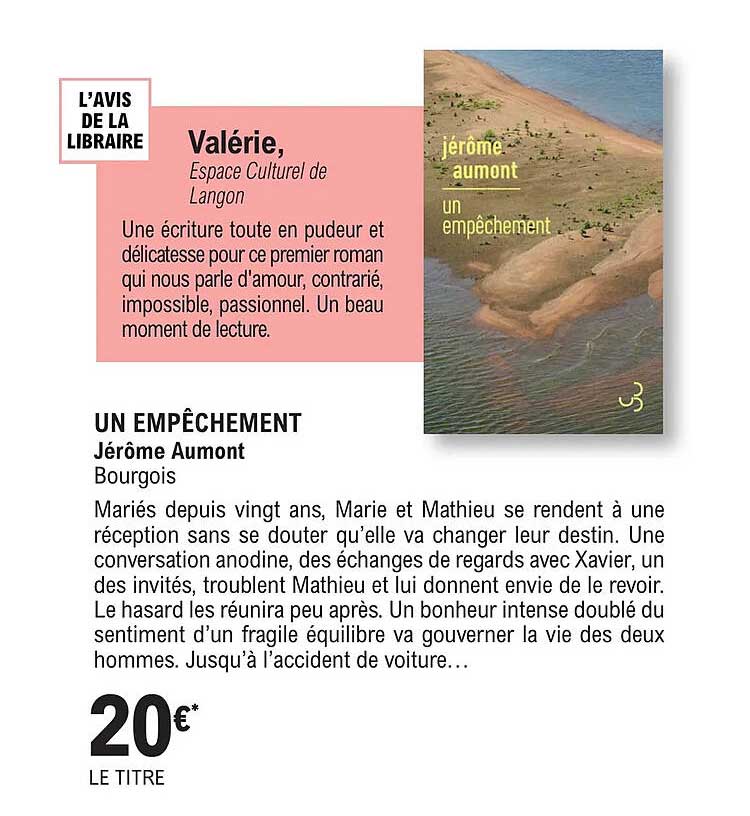 Un Empêchement - Jérôme Aumont