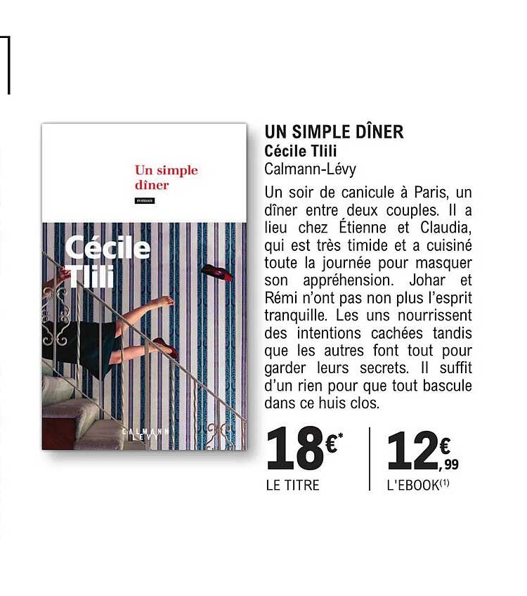 un simple dîner - cécile tlili