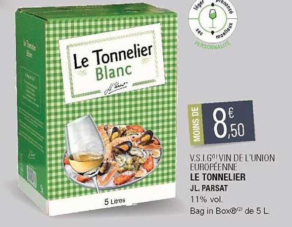 v.s.i.g. vin de l'union européenne le tonnelier jl. parsat