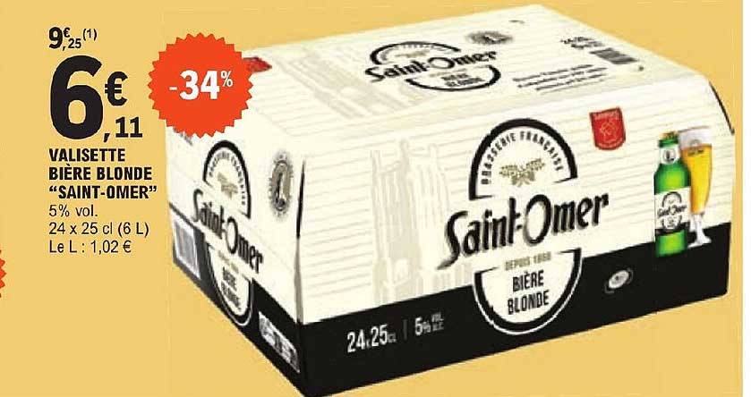valisette bière blonde "saint-omer"