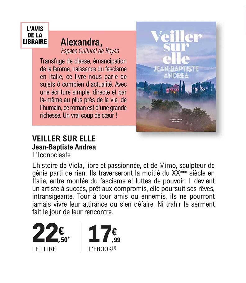 Veiller Sur Elle - Jean-baptiste Andrea
