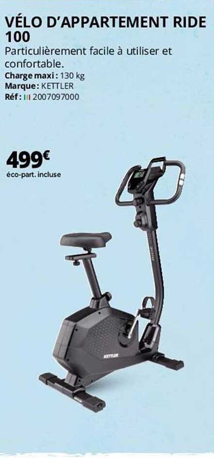 vélo d'appartement ride 100