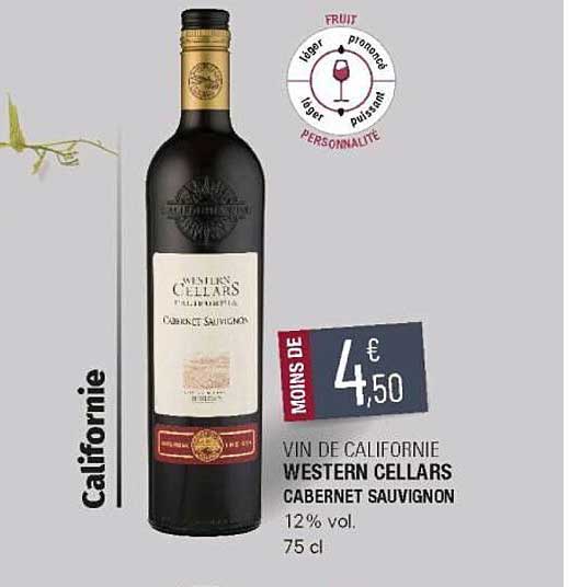 vin de californie western cellars cabernet sauvignon