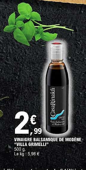 vinaigre balsamique de modène "villa grimelli"