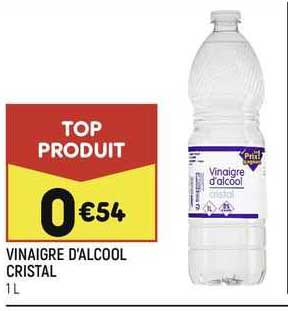 vinaigre d'alcool cristal