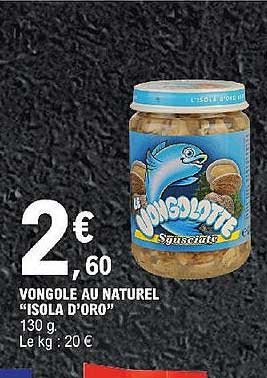 vongole au naturel "isola d'oro"