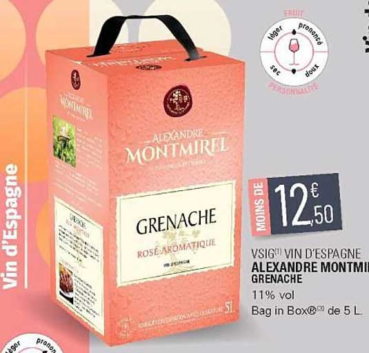 vsig vin d'espagne alexandre montmirel grenache