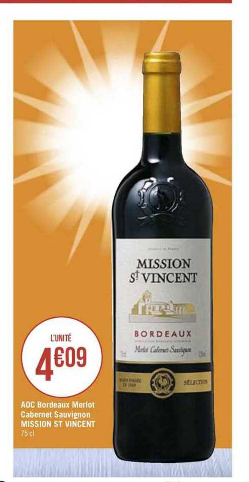 aoc bordeaux merlot cabernet sauvignon mission st vincent
