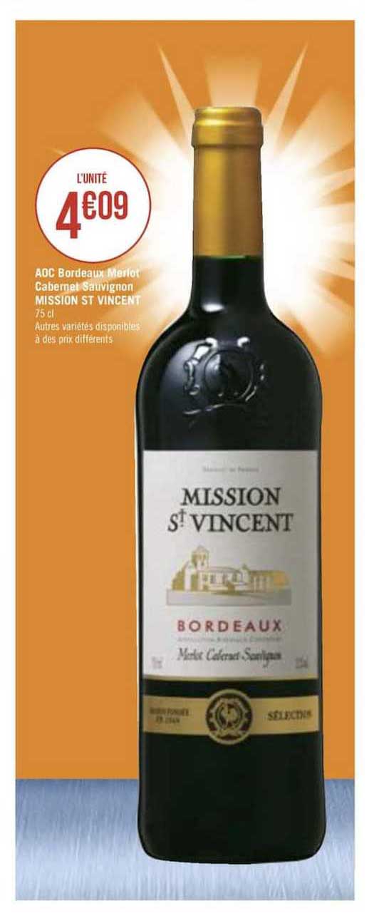 aoc bordeaux merlot cabernet sauvignon mission st vincent