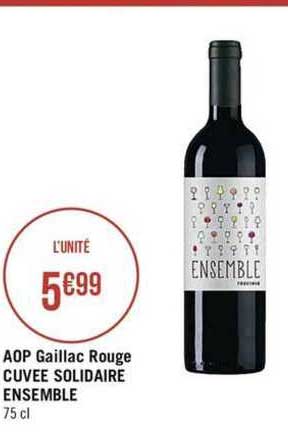 aop gaillac rouge cuvée solidaire ensemble