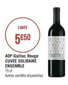 Aop Gaillac Rouge Cuvée Solidaire Ensemble