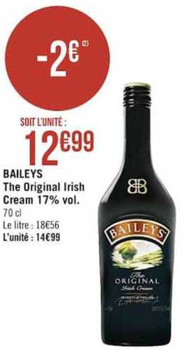 baileys the original irish cream 17% vol.