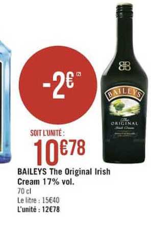 baileys the original irish cream 17% vol.