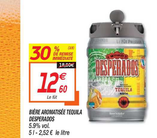 Bière Aromatisée Tequila Desperados 30% De Remise Immédiate