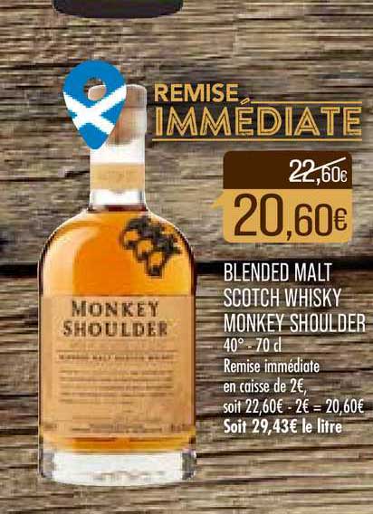 blended malt scotch whisky monkey shoulder