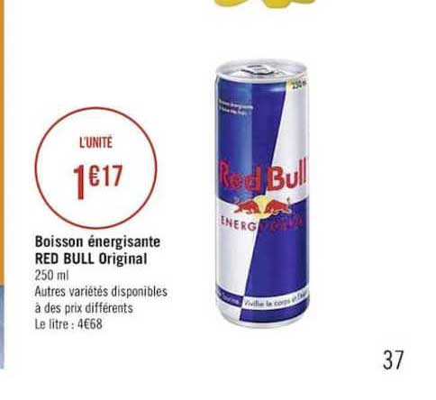 boisson énergisante red bull original