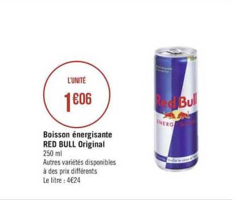 boisson énergisante red bull original