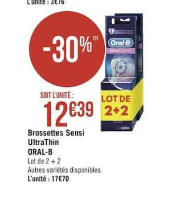 brossettes sensi ultrathin oral b