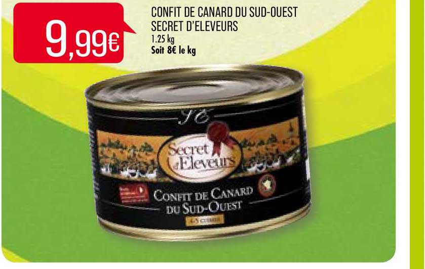 confit de canard du sud ouest secret d'éleveurs
