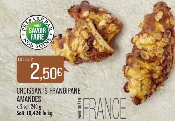 croissants frangipane amandes