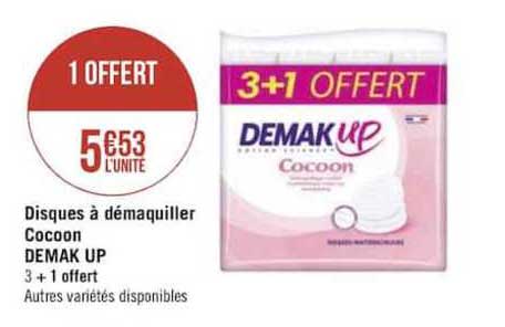Disques à Démaquiller Cocoon Demak Up 3+1 Offert