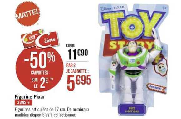 figurine pixar -50% cagnottés sur le 2e