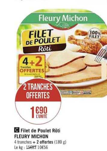 filet de poulet rôti fleury michon