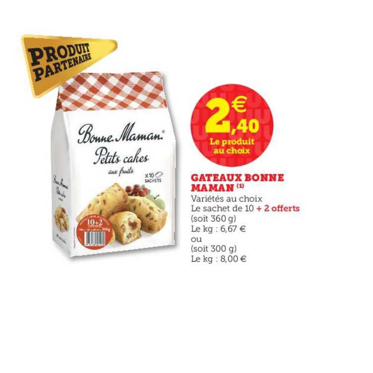 gâteaux bonne maman