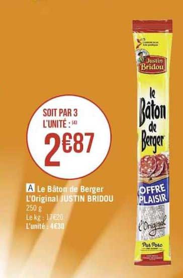 le bâton de berger l'original justin bridou