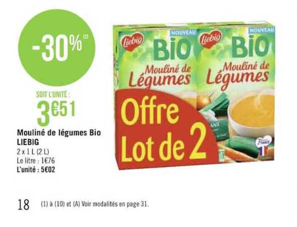 Mouliné De Légumes Bio Liebig