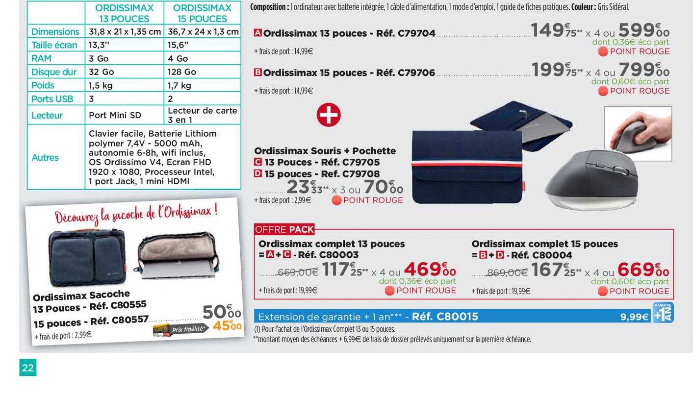 ordissimax complet 13 pouces