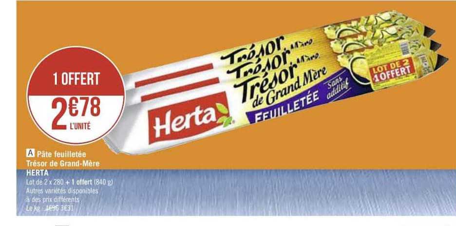 pâte feuilletée trésor de grand mère herta