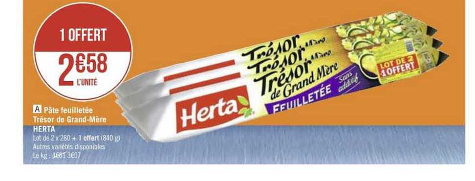 pâte feuilletée trésor de grand mère herta