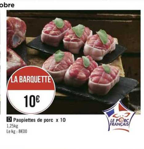 Paupiettes De Porc X 10