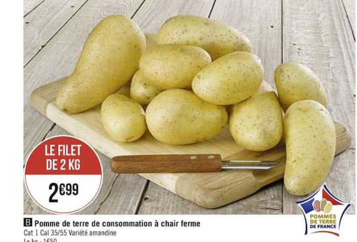 Pomme De Terre De Consommation à Chair Ferme