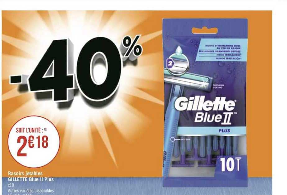 Rasoirs Jetables Gillette Blue Ii Plus