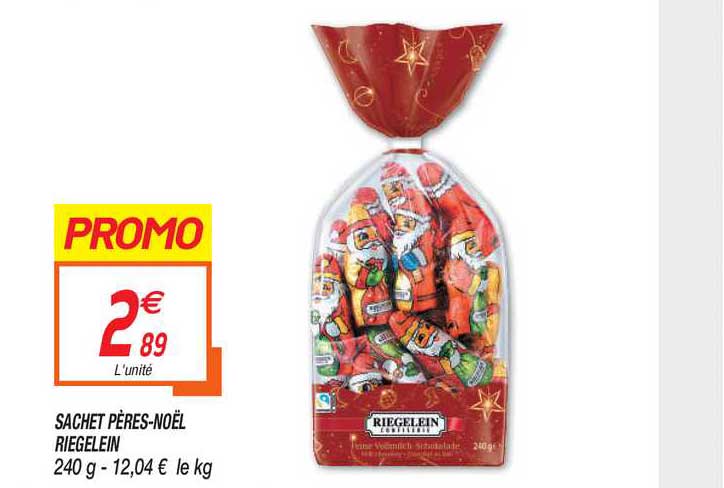 sachet pères noël riegelein