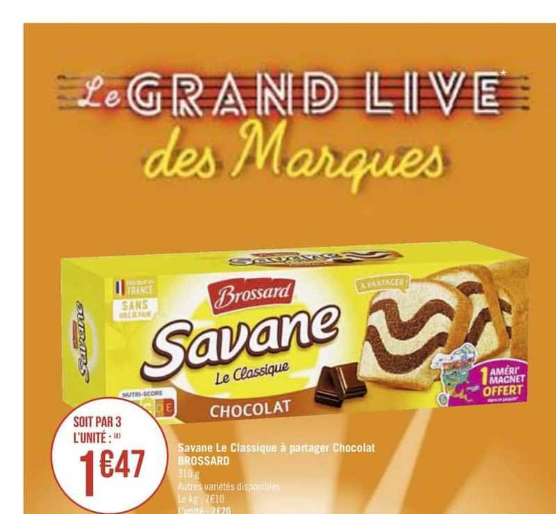 Savane Le Classique à Partager Chocolat Brossard
