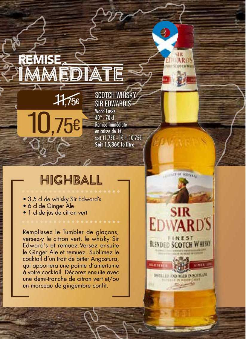 scotch whiksy sir edward's